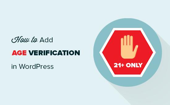 Adding age verification to a WordPress website