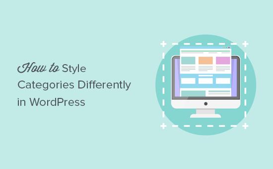 How to style categories differently in WordPress