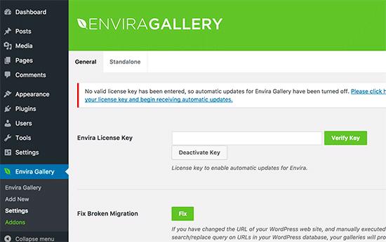 Envira license