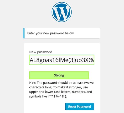 New user interface favors stronger passwords in WordPress