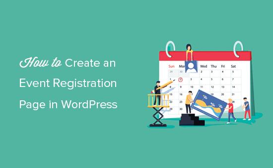 Creating an event registration page in WordPress