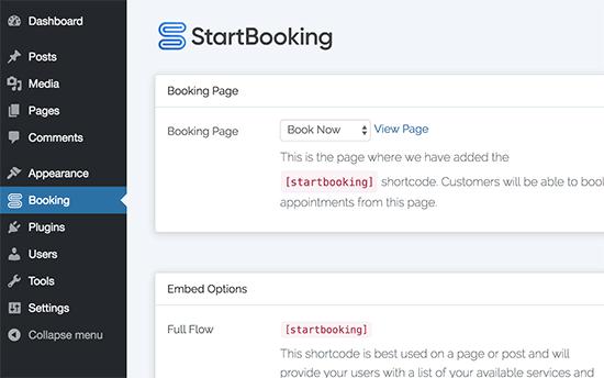 Connect StartBooking