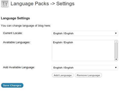 Language Packs