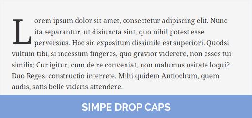 Simple Drop Caps