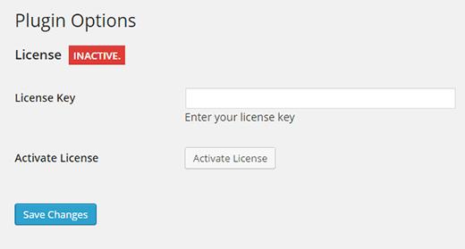 Enter your license key