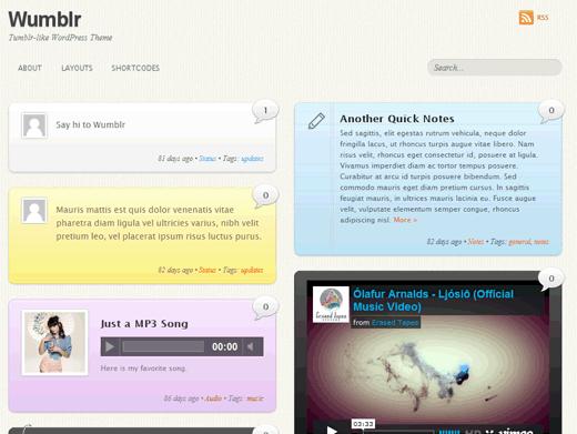Wumblr Tumblog Theme for WordPress