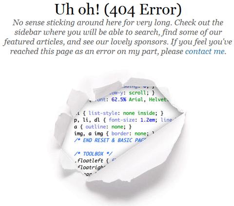 CSS Tricks 404 Page