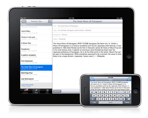 iPad for WordPress