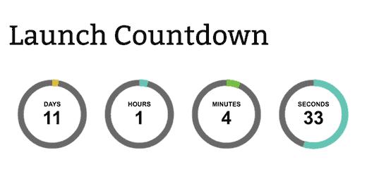 Countdown timer preview