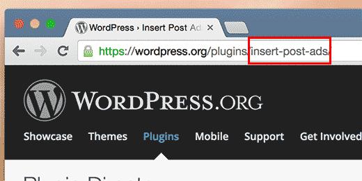 Finding plugin and theme slug in URL