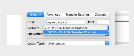 SFTP而不是FTP