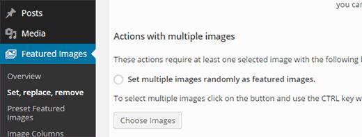 Use random images as featured image on your posts