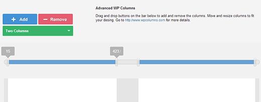 Adjusting widths of your columns