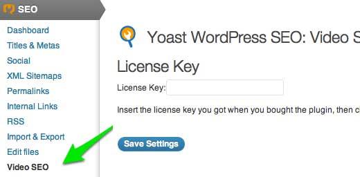Yoast Video SEO plugin License Key