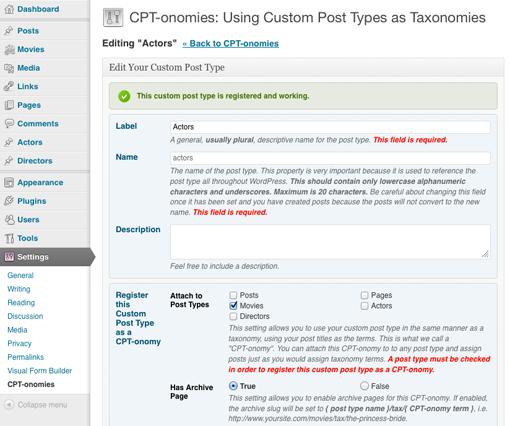 CPT-onomies edit a custom post type