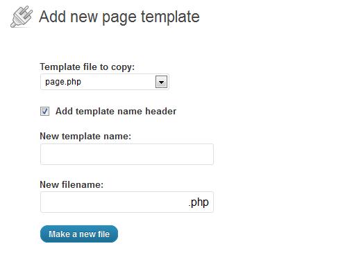 Theme File Duplicator Admin Preview