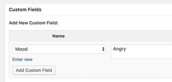 Select and reuse custom field