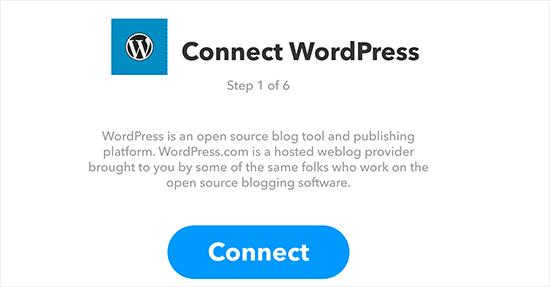 将您的WordPress网站连接到IFTTT