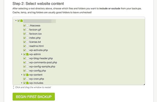 Select website content