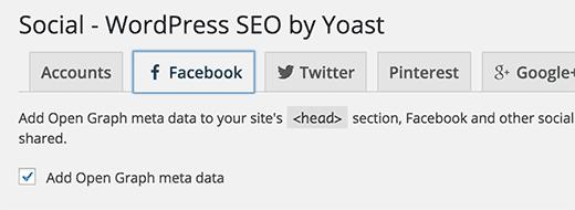 Enable Facebook open graph meta data in WordPress