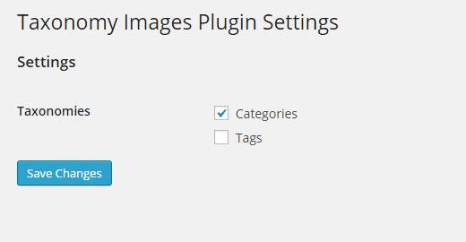 Enabling images for categories in WordPress