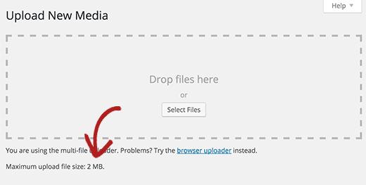 maximum upload file size in WordPress