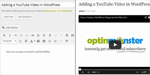 Adding a YouTube Video in WordPress