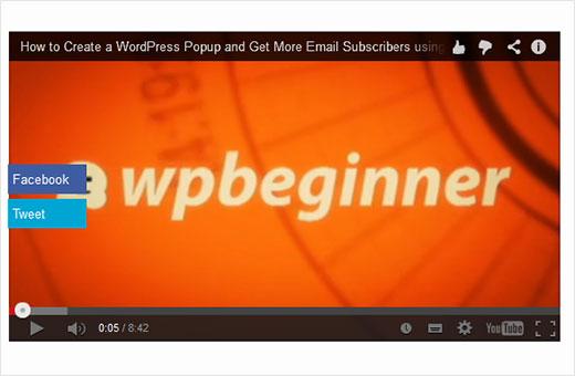 How to Add Share Buttons as Overlay on YouTube Videos in WordPress