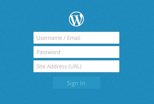 Sign in to your WordPress site from WordPress for iOS app