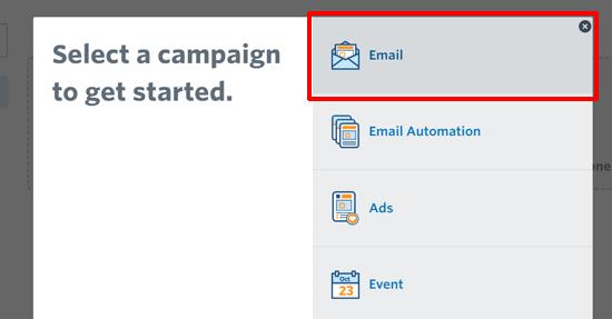 Create welcome email campaign