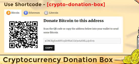 Cryptocurrency Donation Box – Bitcoin & Crypto Donations