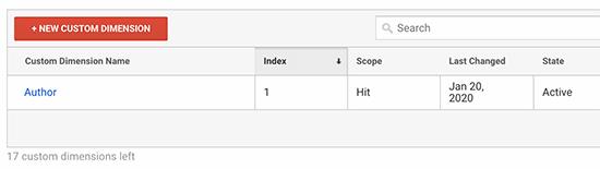 Setting up custom dimensions in Google Analytics