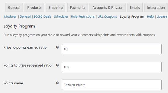 Configuring how your points work in your loyalty program